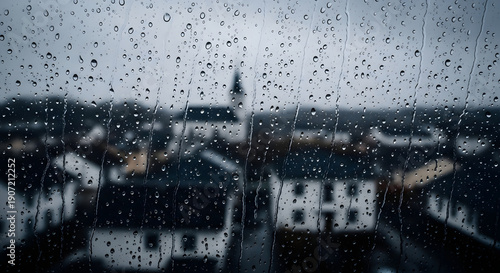 raindrops on the window