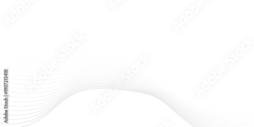 Subtle Light Grey Horizon Wave Background for Clean Minimalist Website Layouts and Print Media