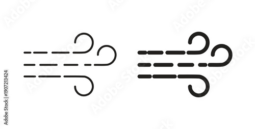 Clean Air icon Thin Collection. Editable Stroke. Suitable for Websites