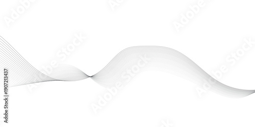 Smooth Soft Gradient Wave in Grey and White for Elegant Wedding or Luxury Product Backdrop