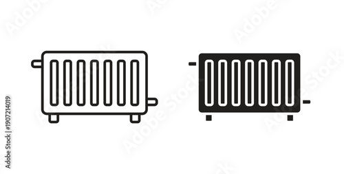 Conditioner heater icon Thin Collection. Editable Stroke. Suitable for Websites