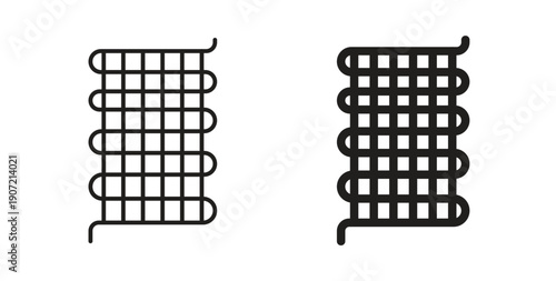 Condenser coil icon Thin Collection. Editable Stroke. Suitable for Websites