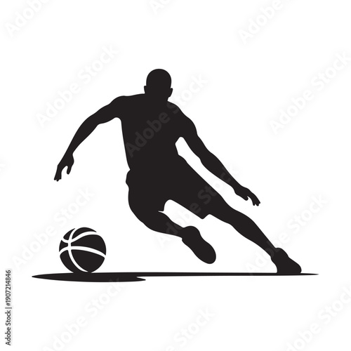 basketball crossover vector silhouette clip art logo design illustration.  abstract basketball icon collection