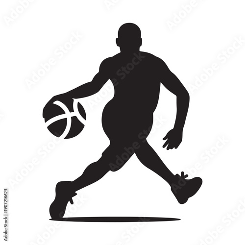 basketball crossover vector silhouette clip art logo design illustration.  abstract basketball icon collection