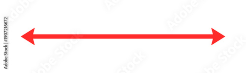 Free Download Red horizontal double arrow icon pointing left and right - GFXLoad