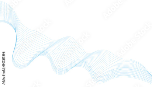 Abstract dynamic waves line background. Abstract vector background with black wavy lines flowing smooth curve.