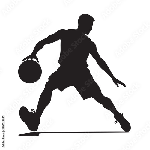 basketball crossover vector silhouette clip art logo design illustration.  abstract basketball icon collection