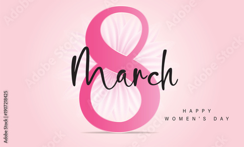 March 8 International Women's Day  to Celebrate for Freedom of Women, Post Design, Banner, poster Background