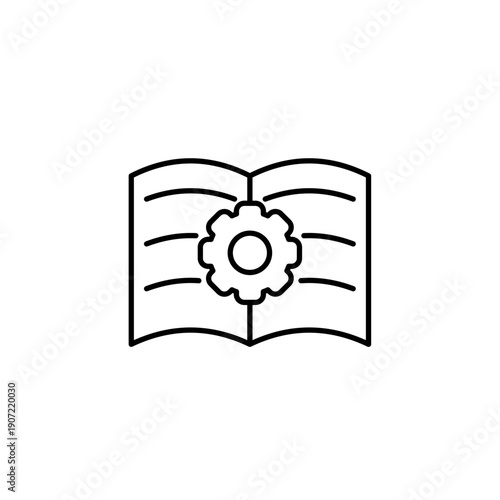 manual vector icon. flat sign for mobile concept and web design. Symbol, logo illustration. Vector graphics