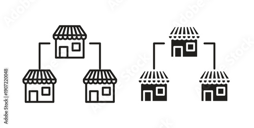 Franchise icon Thin Collection. Editable Stroke. Suitable for Websites