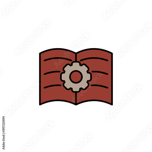 manual vector icon. flat sign for mobile concept and web design. Symbol, logo illustration. Vector graphics