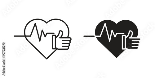 Good health icon Thin Collection. Editable Stroke. Suitable for Websites