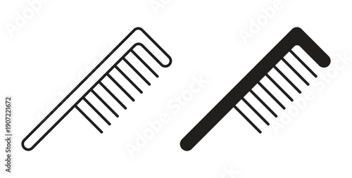 Hair brush icon Thin Collection. Editable Stroke. Suitable for Websites