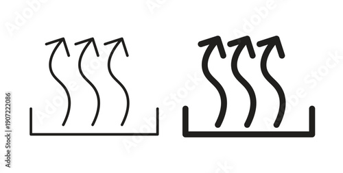 Heat icon Thin Collection. Editable Stroke. Suitable for Websites