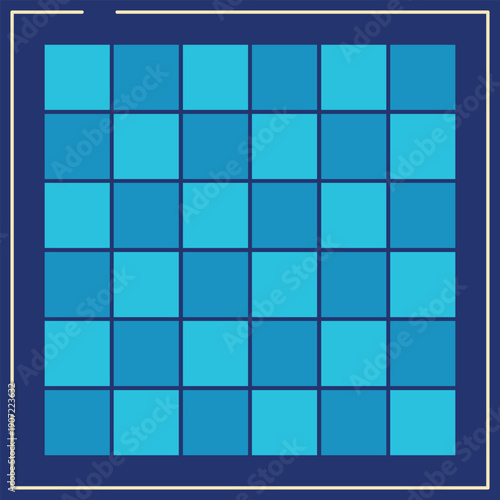 abstract chess board background with blues