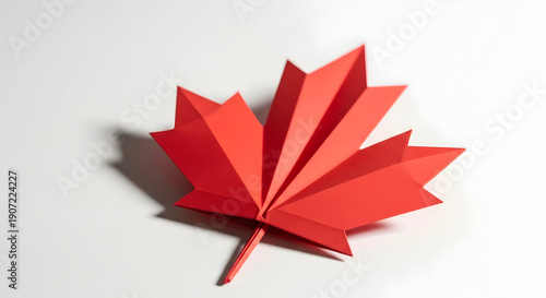 Origami maple leaf craft