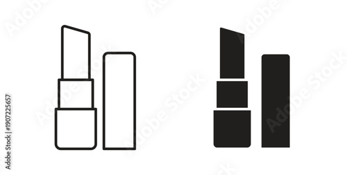 Lip balm icon Thin Collection. Editable Stroke. Suitable for Websites