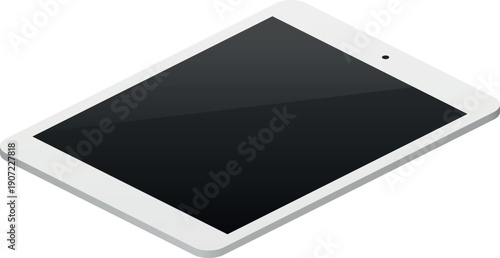 Tablet icon. Isometric mobile gadget Digital pad