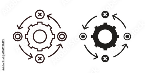 Methodology icon Thin Collection. Editable Stroke. Suitable for Websites