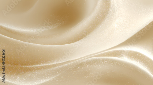 Foto Flowing golden silk background with shimmering waves, creating a luxurious soft