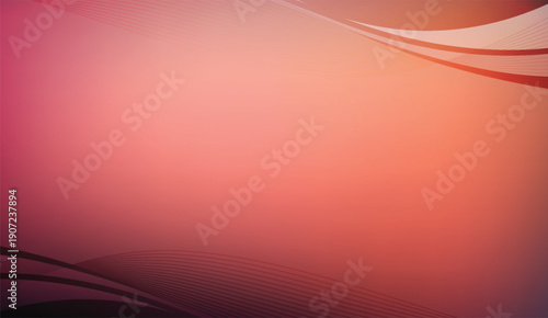 Abstract gradient background with flowing pink, orange, and red waves for modern design and presentations