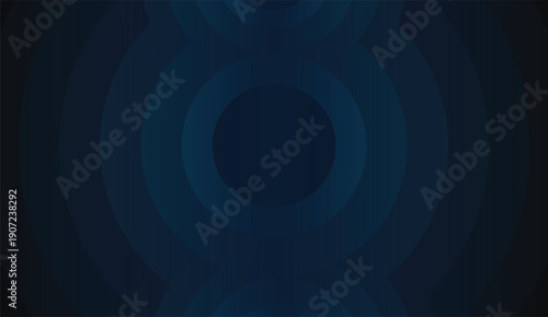 Abstract deep blue and navy concentric circles with subtle gradient effect for modern background design