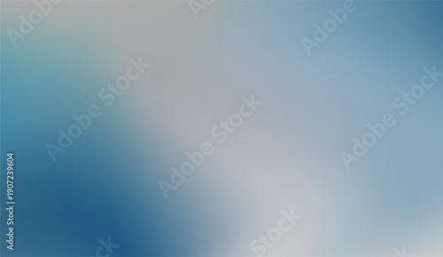 Abstract gradient background with smooth blue, grey, and white color transitions creating a tranquil design element