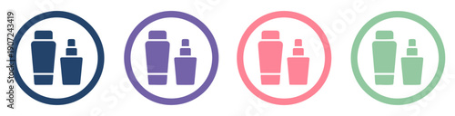 cosmetic skincare circle icon symbol