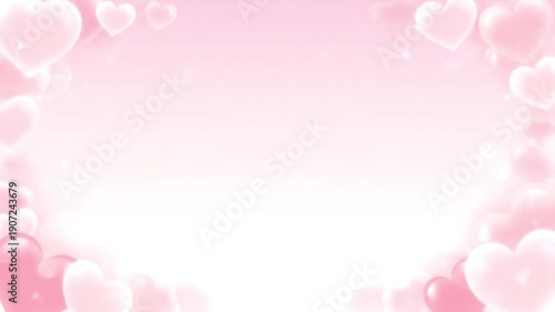 Pink Heart Backgrounds for Romantic Themes.