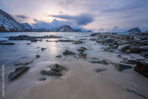 Vik Strand beach, Lofoten, Norway