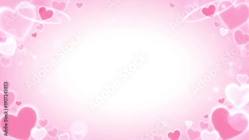 Pink Heart Backgrounds for Romantic Designs.