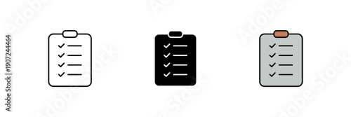 task icon. Line, solid and filled outline colorful version, outline and filled vector sign. Idea Symbol, logo illustration. Vector graphics