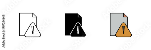 error icon. Line, solid and filled outline colorful version, outline and filled vector sign. Idea Symbol, logo illustration. Vector graphics