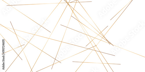 Abstract background with lines. Golden lines on White paper. Line wavy abstract vector technology line pattern background.