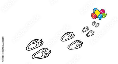 Seamless vector illustration of a colorful hand prints set on the beach featuring a doodle pattern of retro bakery icons and vintage fruit sketches