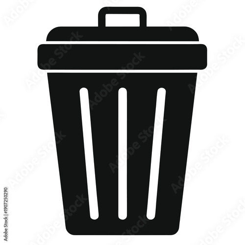 vector trash can icon