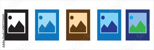 Silhouette hiker mountain landscape gradient sunset sky minimalist travel concept