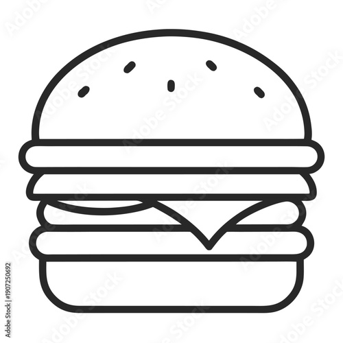 hamburger vector illustration