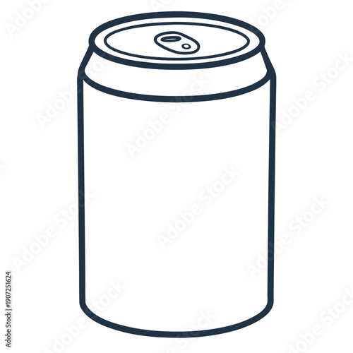 can of soda isolated