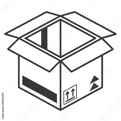 vector illustration of a box