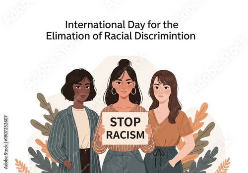International day for elimination of racial discrimination illustration