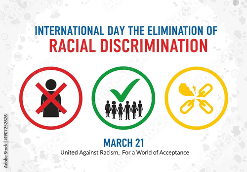 International day the elimination of racial discrimination graphic