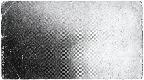 scanned paper, Halftone faded gradient texture. Grunge halftone grit background. White and black sand noise effect overlay background
