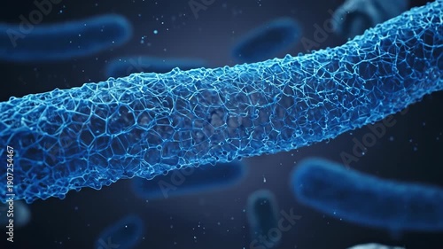 Wallpaper Mural Abstract 3D representation of bacteria in a digital environment. Torontodigital.ca