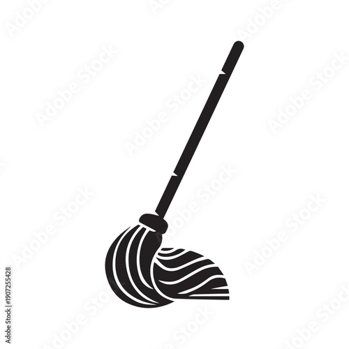 Mop icon. Simple illustration of mop vector icon for web design isolated on white background
