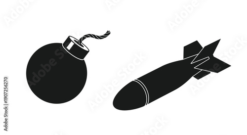 Simple black silhouette of a saucepan with a lid and handle