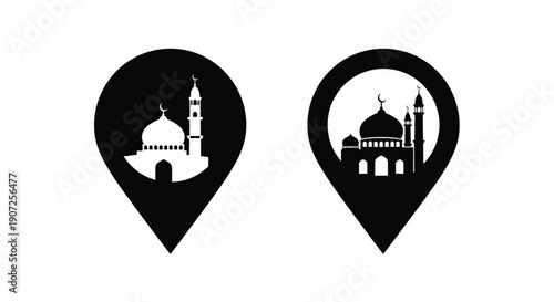 Simple black silhouette of a rounded vase or pot with a narrow neck