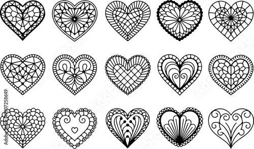 Heart Silhouette Mega Bundle – Romantic Love Vector Collection