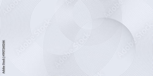 Simple lines grey background with dynamic circle lines abstract simple design nice