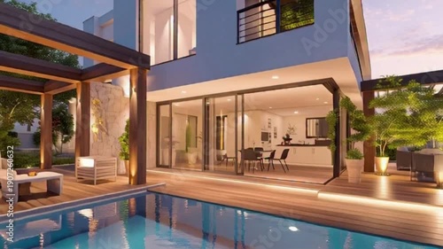 swimming pool in hotel